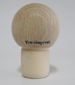 T-dugó - gömb fa tetejű - sima PE (műanyag) 18,3 mm szájmérethez