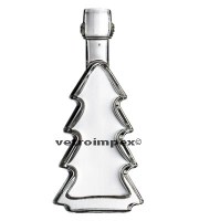 40ml Karácsonyfa - mini pálinkás üveg - mini csatos kivitel