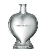 500ml Szív - pálinkás üveg