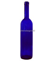 750ml Bordolese Goliat - pálinkás üveg - royal kék